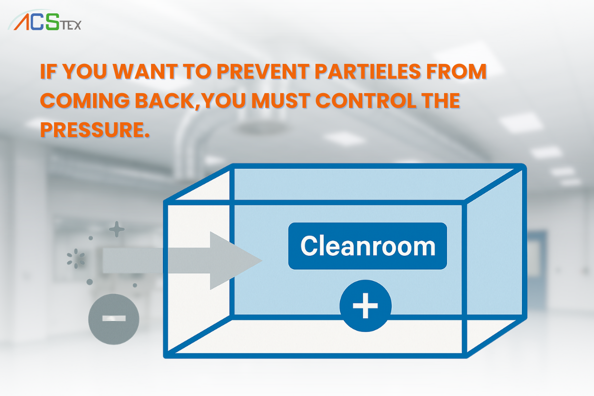 ระบบควบคุมความดันอากาศในคลีนรูมเพื่อป้องกันฝุ่นย้อนกลับ