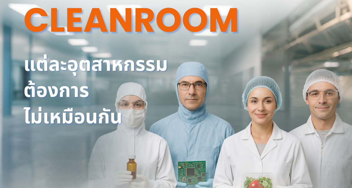 Cleanroom แต่ละอุตสาหกรรม ต้องการไม่เหมือนกัน