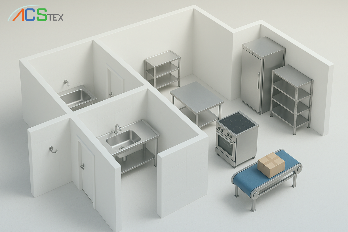 “แปลนการออกแบบห้องคลีนรูมในโรงงานอาหารตามมาตรฐานความสะอาด”